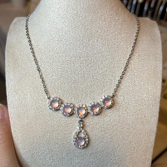 ❤️‍🔥Natural Chalcedony Necklace 17”2” GD5 - Picture 5 of 5